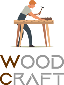 Wood Craft Logo PNG Vector