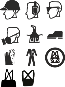 Work safety equipment Logo PNG Vector