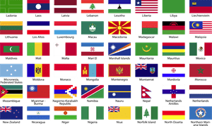 World Flag Logo Vector