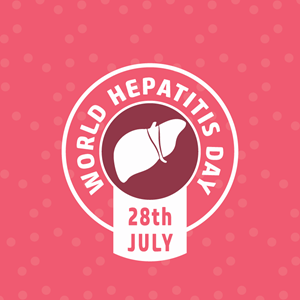 World hepatitis day pink Logo Vector