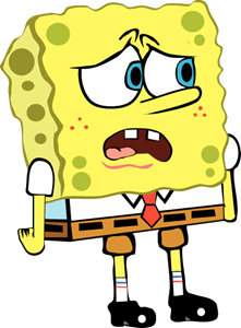 Worried Sponge Bob Logo PNG Vector