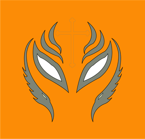 WWE Rey Mysterio mask design Logo Vector