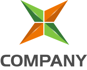 X Letter Shape Company Logo PNG Vector