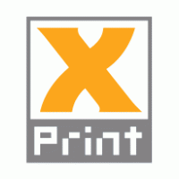 X Print Logo Vector