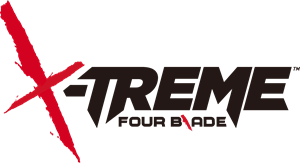 X-Treme Four Blade Logo Vector