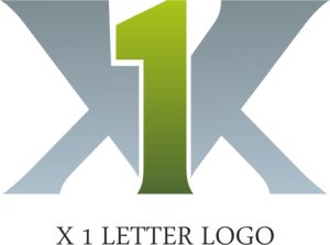 X1 Letter Logo PNG Vector