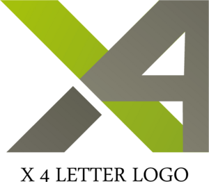 X4 Letter Logo PNG Vector
