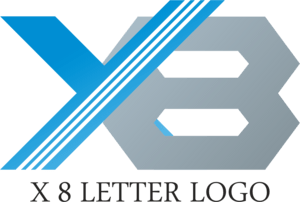 X8 Letter Logo PNG Vector