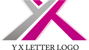 Y X Alphabet Design Logo Vector
