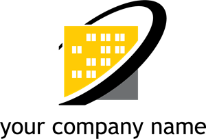 Yellow Building Company Logo Vector