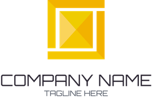 Yellow Shape Company Logo Vector