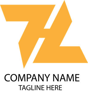 Yellow Z Letter Logo PNG Vector