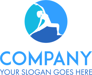 Yoga Woman Company Logo PNG Vector