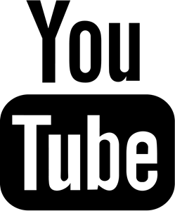 white youtube logo