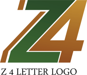 Z4 Letter Logo PNG Vector