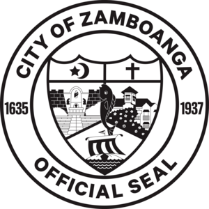 Zamboanga City Official Seal Black and White Logo PNG Vector