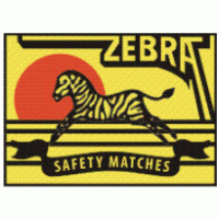 Zebra Safety Matches Logo PNG Vector