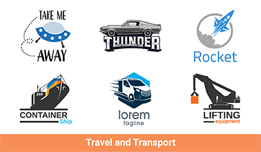 Travel and Transport Logo PNG Vector